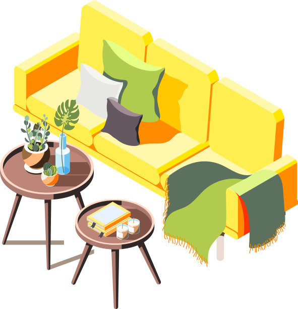 阁楼客厅构成图片下载