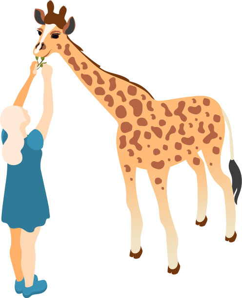 长颈鹿女孩作文图片下载