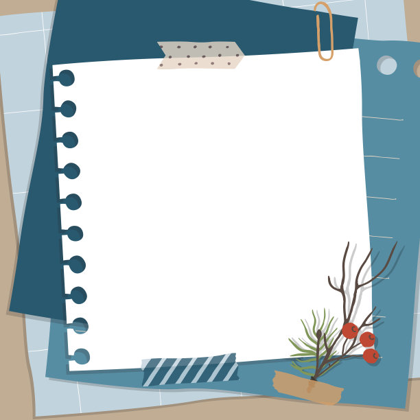 用纸带做笔记的剪贴簿图片下载