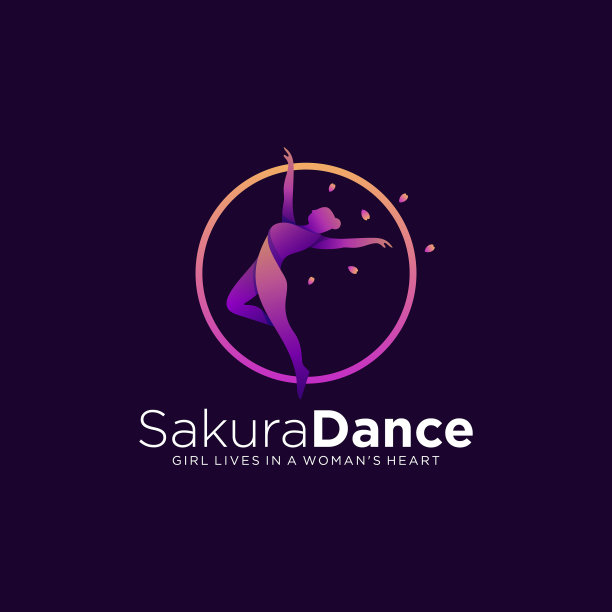 标志舞蹈渐变，色彩缤纷图片下载