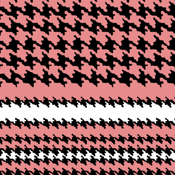 无缝犬牙花纹图案。铁锹打印。图片下载