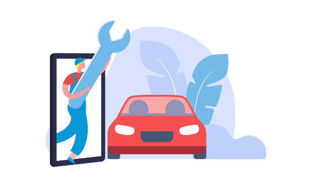 汽车服务抽象概念说明图片下载