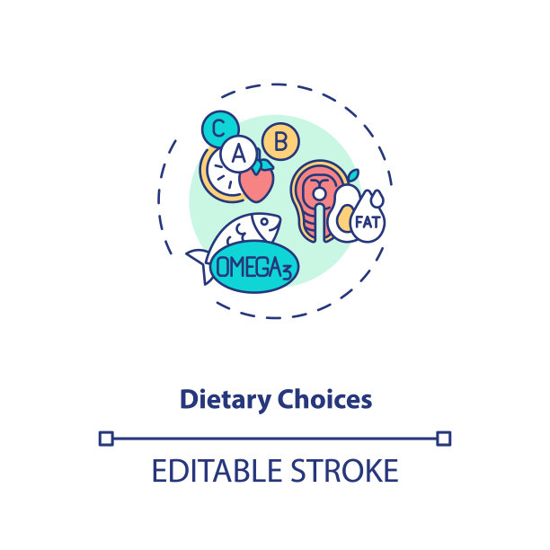 饮食选择概念图标图片下载