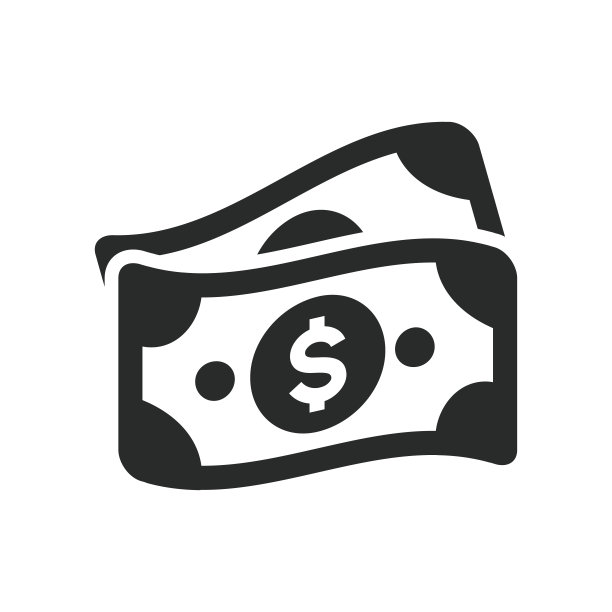 美元货币图标矢量设计图片下载