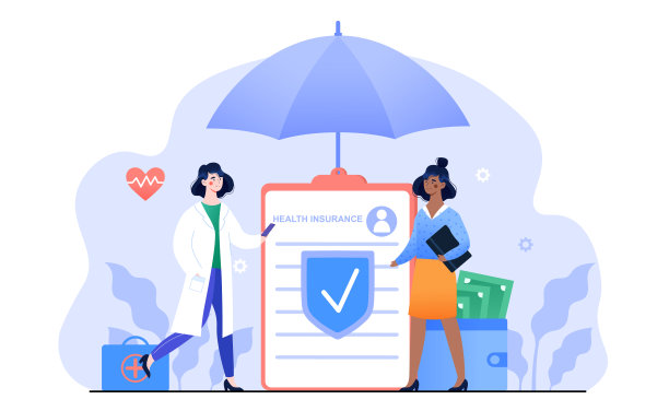 签署健康保险合同协议。图片下载