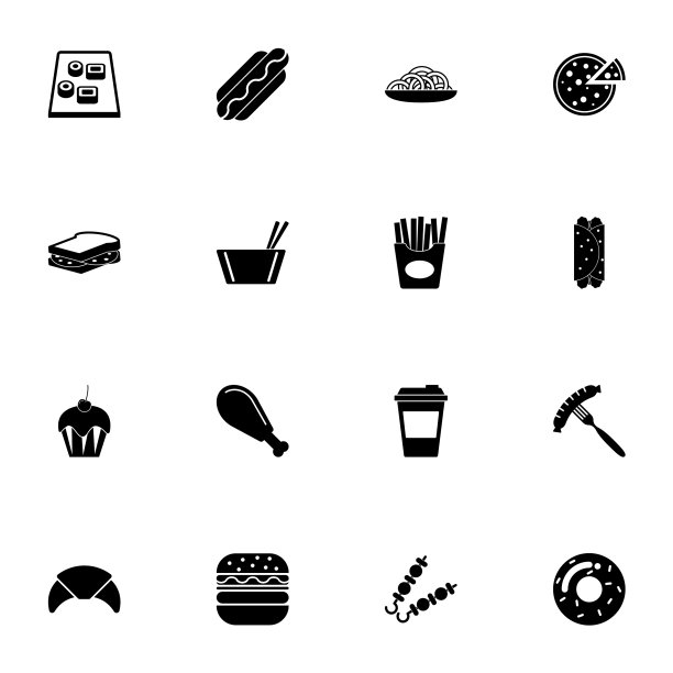 快餐图标-扩大到任何大小-改变图片下载