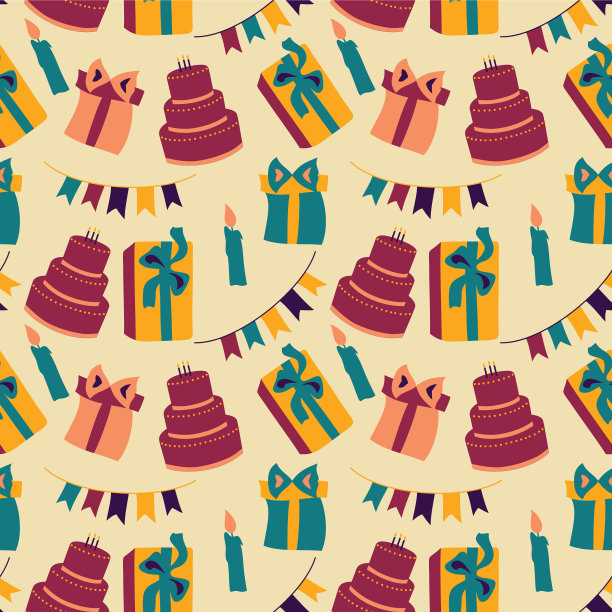 生日背景无缝图案用图片下载