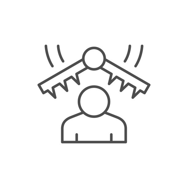 情绪压力线轮廓图标图片下载