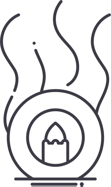 芳香疗法图标线性孤立图片下载