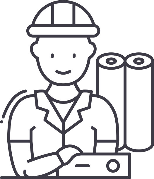 建筑图标线性孤立薄图片下载