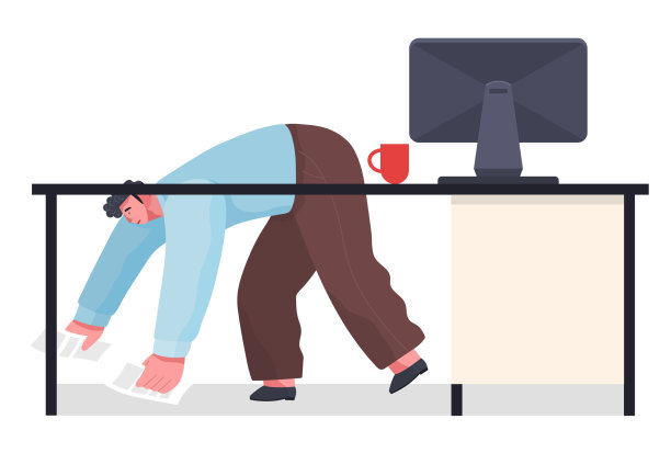 办公室工作人员乱丢文件图片下载