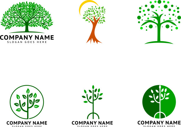 设置树标志模板图标设计图片下载