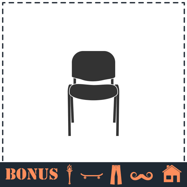 椅子图标平图片下载