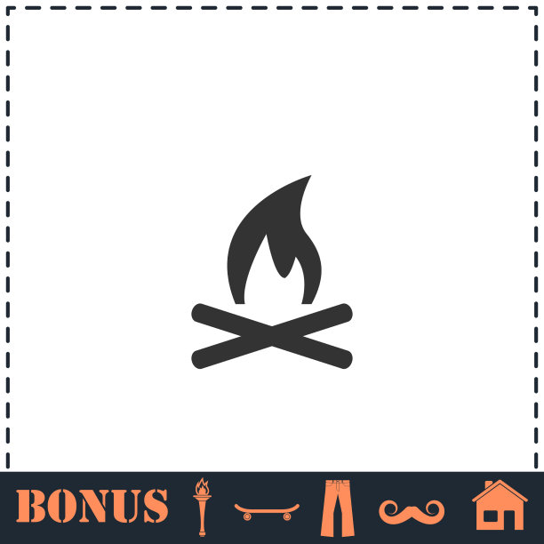 篝火图标平图片下载