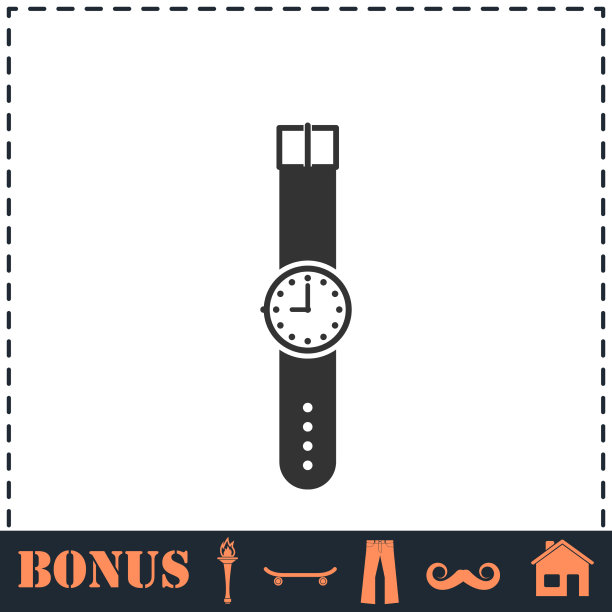 手表图标平图片下载