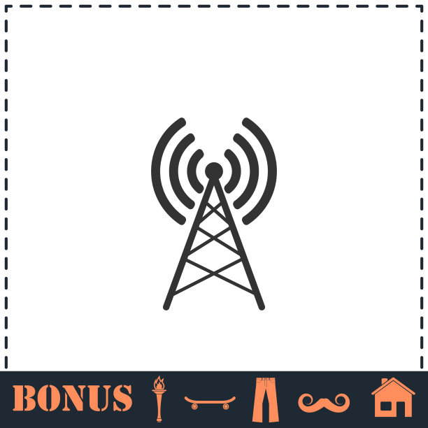 天线图标平图片下载