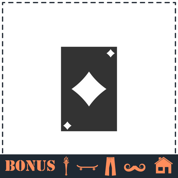 纸牌图标平放图片下载