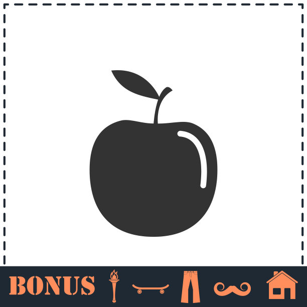 苹果图标平图片下载