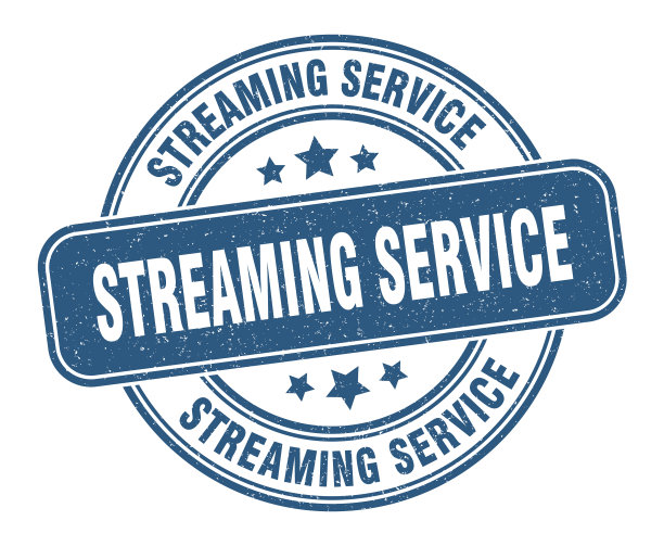 流媒体服务邮票流媒体服务标签图片下载