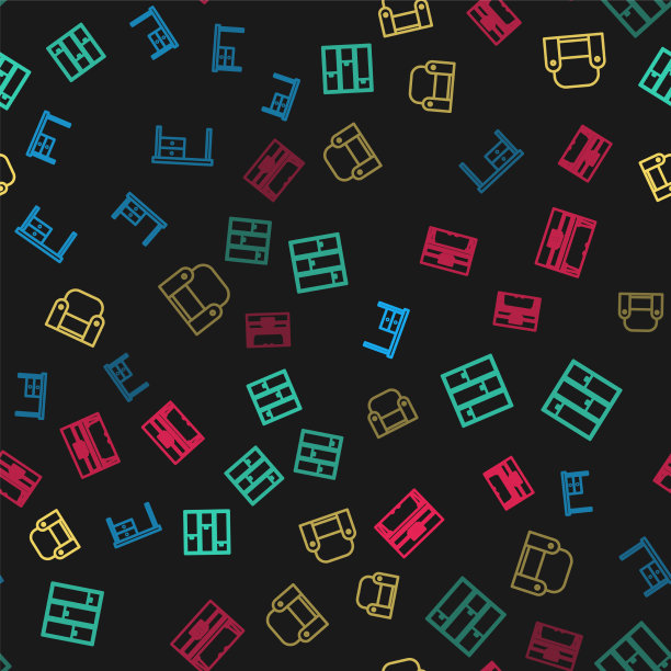 摆线办公桌、搁架、扶手椅图片下载