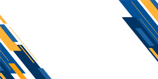 抽象的蓝色和黄色矩形线形图片下载