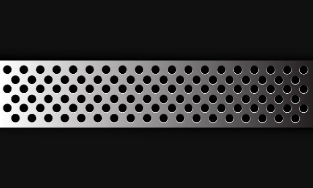 抽象背景银圆网格重叠图片下载