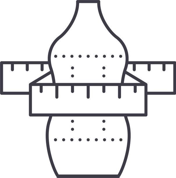服装定制线性隔离细图标图片下载