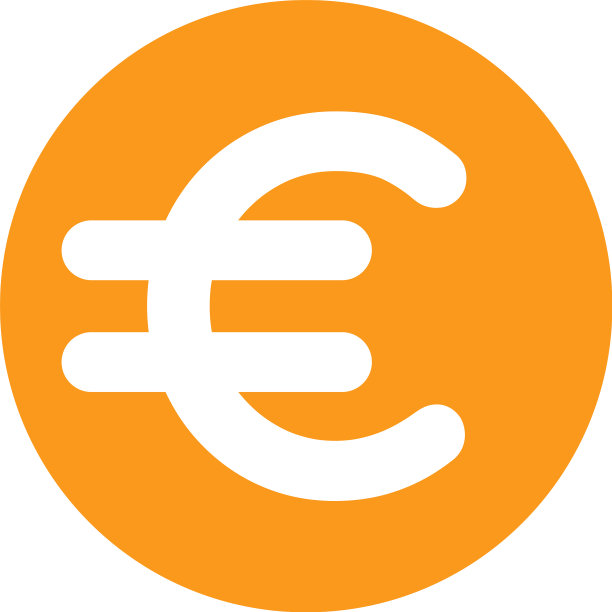 扁平图标欧元货币图片下载