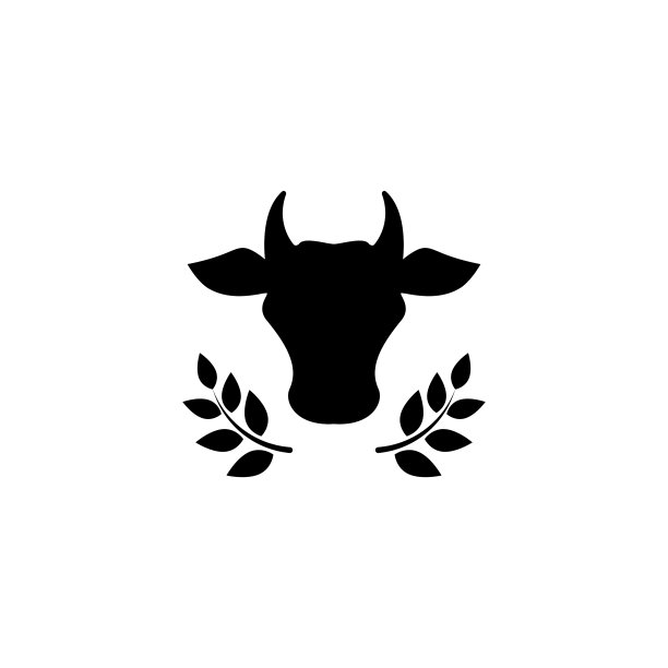 牛头线图标农场动物牛肉牛奶图片下载