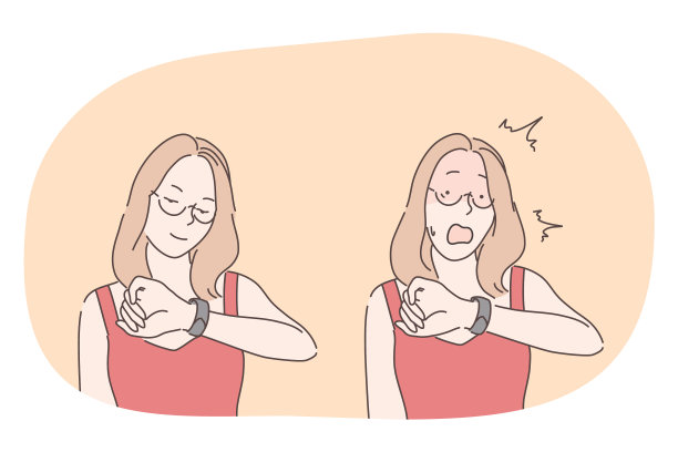 时间时钟手表迟到的概念图片下载