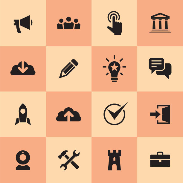 商业图标设置信息概念标志图片下载