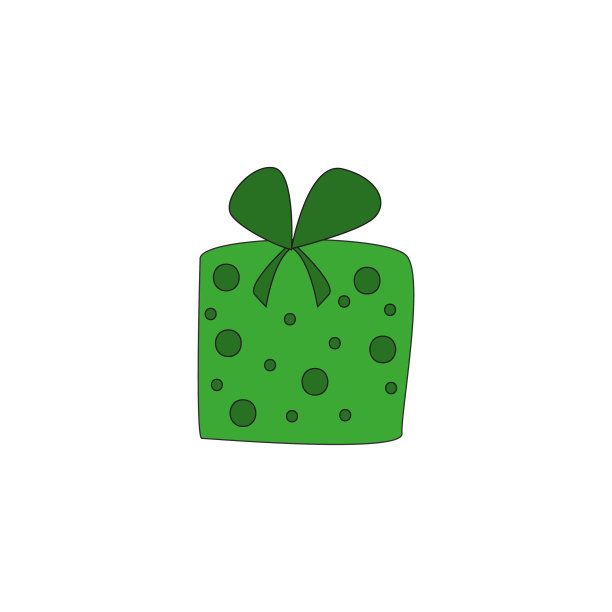 彩色礼品孤立在白色背景礼品上图片下载