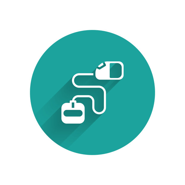 白色可伸缩绳带钩环图标图片下载