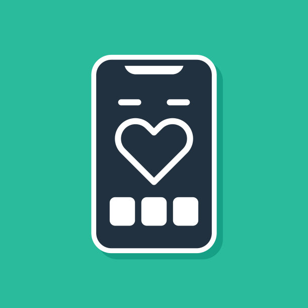 带有心率监测功能的蓝色智能手机图片下载