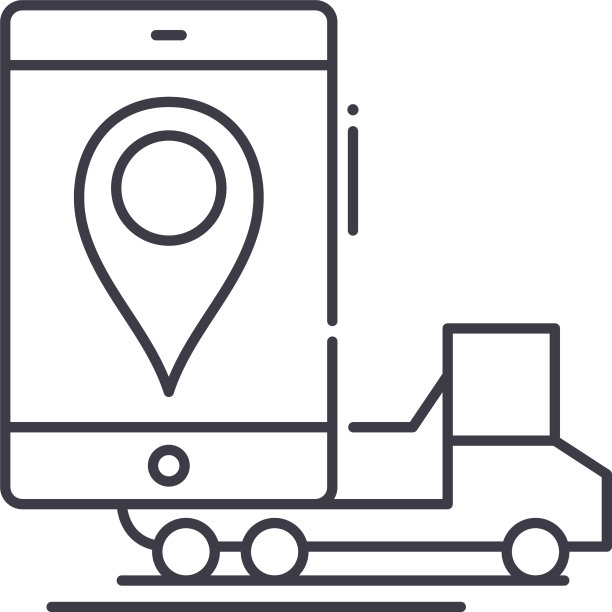 物流跟踪图标线性孤立图片下载