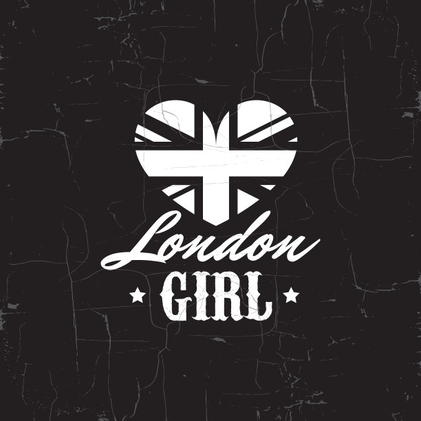 伦敦女孩报价印刷背景关于图片下载