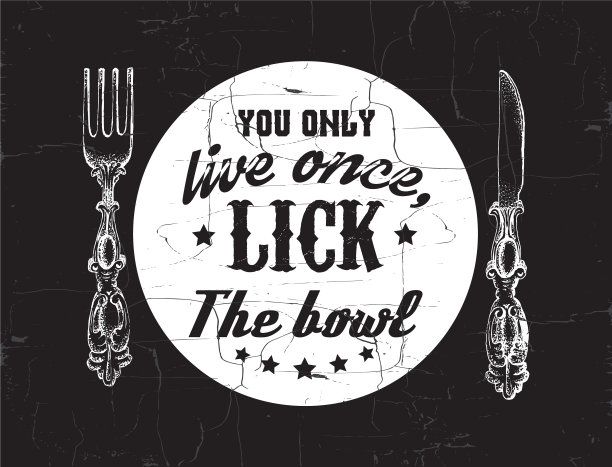 关于食物手的引用排印背景图片下载