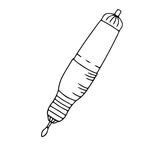 手画涂鸦器。手部和指甲护理。矢量插图孤立的白色背景。图片下载