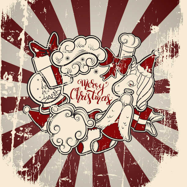 圣诞贺卡新年贺卡时尚图片下载