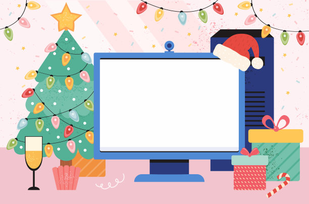 新年和圣诞节的可编辑模板图片下载