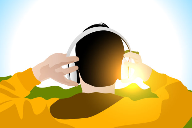 带着耳机的人图片下载