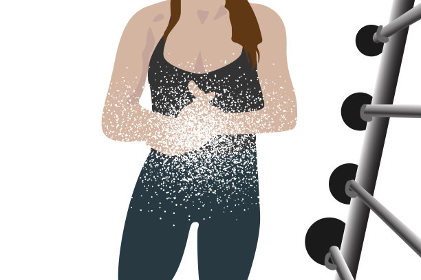 运动女性与pouder运动图片下载