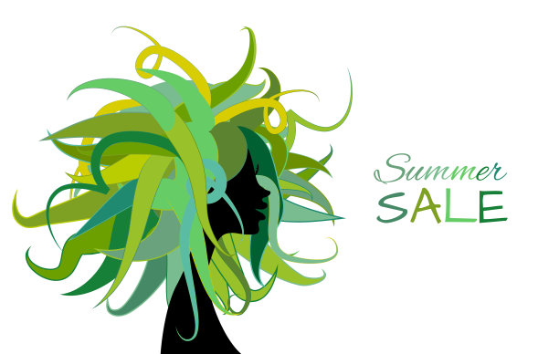 有趣的女性档案为您的设计绿色图片下载