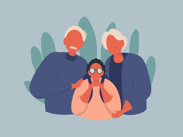 快乐的爷爷奶奶带着一点点图片下载