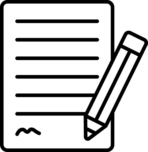 遗嘱纸概念，法律合同签字概念向量颜色图标设计，律师事务所和法律机构符号股票插图图片下载