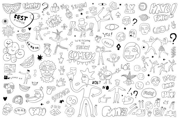 有趣的人，幽默-涂鸦集图片下载