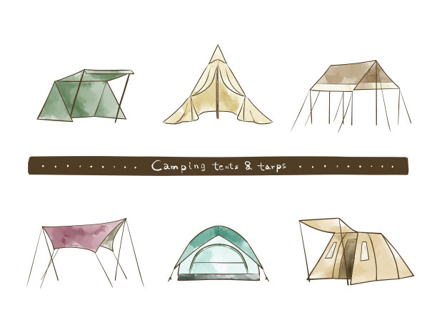 帐篷和防水布图片下载