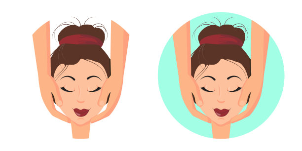 美丽的女人在会议回春面部图片下载