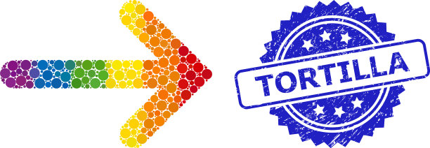 纹理玉米饼邮票印章和谱点图片下载