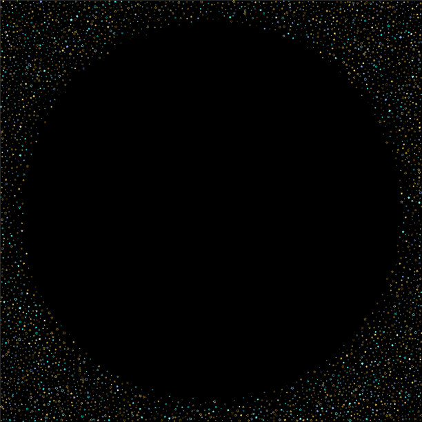 金色蓝色星星链轮闪亮的五彩纸屑图片下载